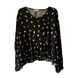 Final touch Oversized Long Sleeve Top Made in USA Size Small